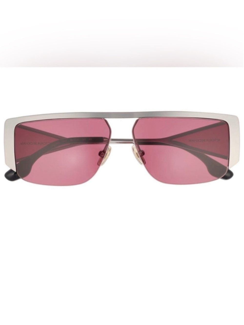 Victoria Beckham VB25OS Classic Logo 59 MM Rectangular Sunglasses